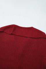 Solid Color Knit Oversized Button Front Sweater Cardigan - Trendsi - Flyclothing LLC