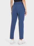 Pocketed High Waist Active Pants - Trendsi - Flyclothing LLC