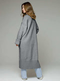 Pocketed Open Front Dropped Shoulder Cardigan - Trendsi - Flyclothing LLC