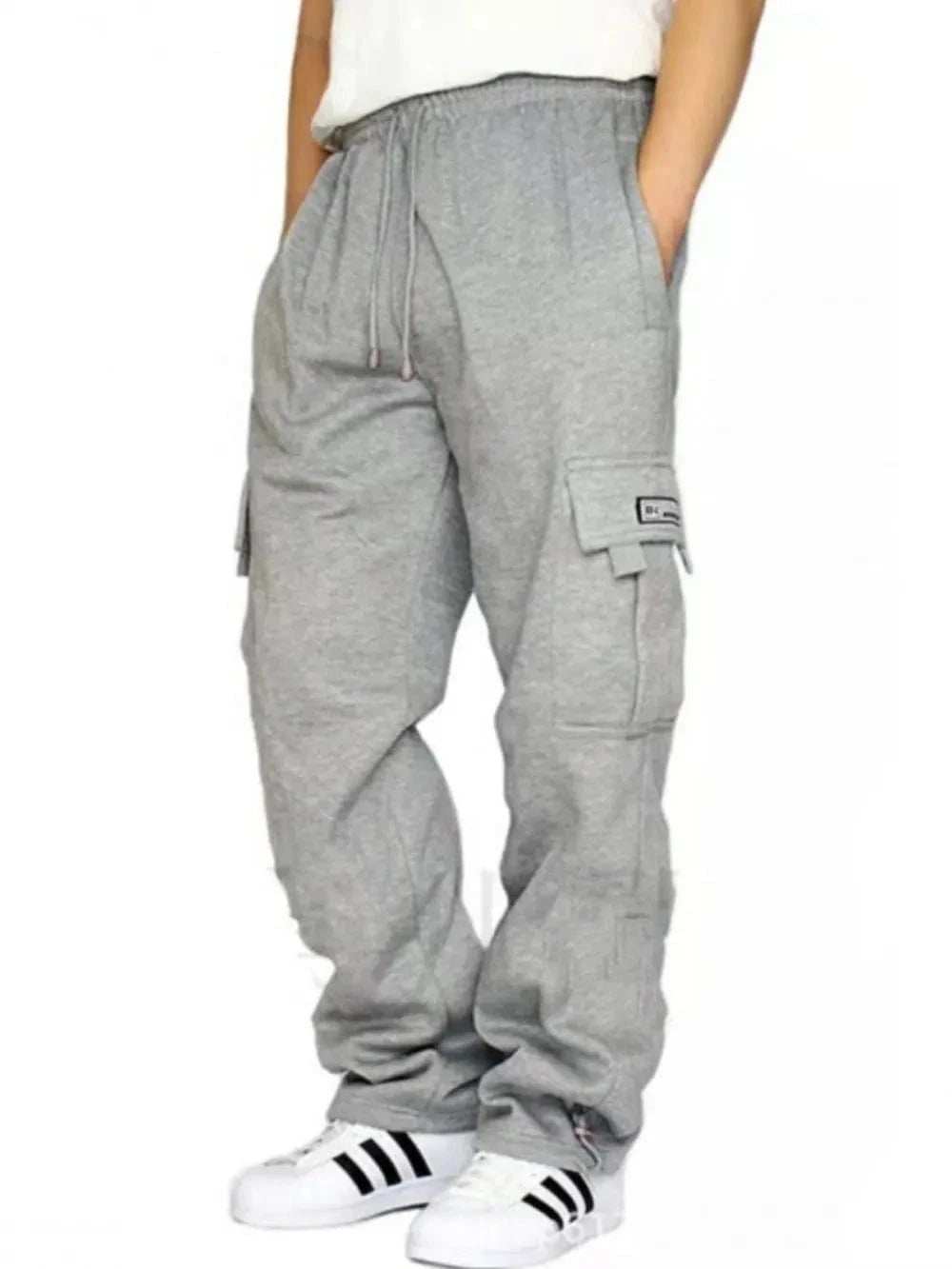 Men's Full Size Drawstring Pants Plus Size - Trendsi - Flyclothing LLC