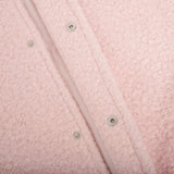 Double Take Plush Mock Neck Snap Down Jacket with Pockets - Trendsi - Flyclothing LLC