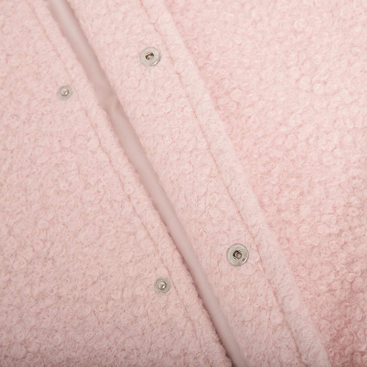 Double Take Plush Mock Neck Snap Down Jacket with Pockets - Trendsi - Flyclothing LLC