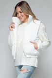Snobbish Fine Fur Lining Quilted Vest - Trendsi