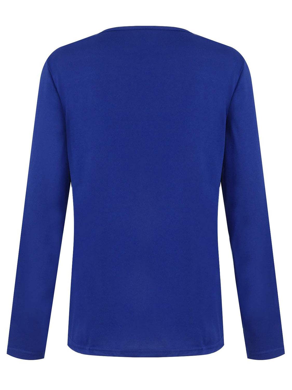 Half Button Long Sleeve T-Shirt - Trendsi - Flyclothing LLC