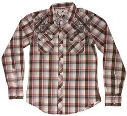 Pop Icon Embroidered Plaid Shirt - Pop Icon Clothing - Flyclothing LLC
