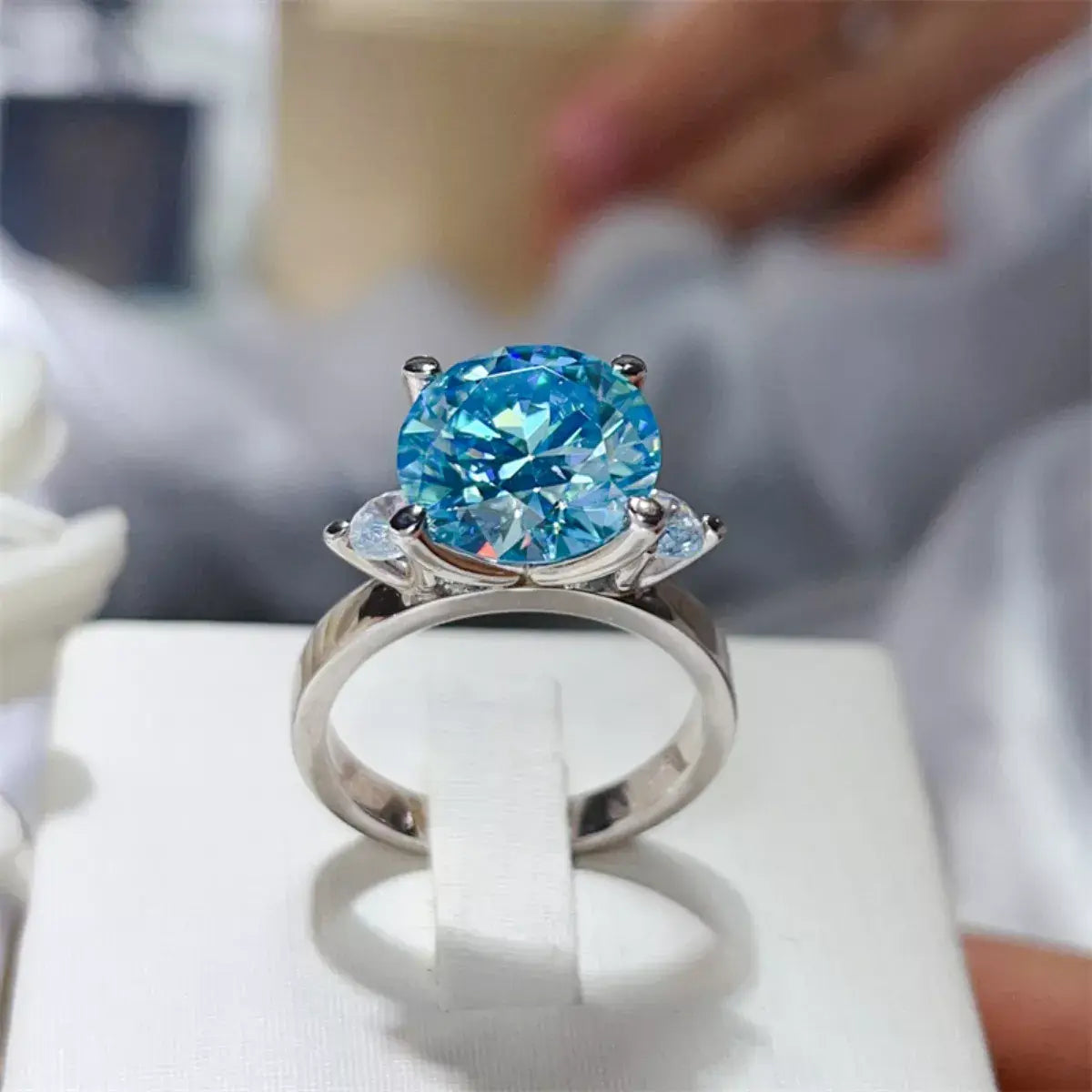 5 Carat Moissanite 925 Sterling Silver Ring - Trendsi - Flyclothing LLC