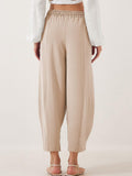 Full Size Drawstring Cropped Jogger Pants Plus Size - Trendsi
