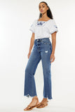 Kancan Full Size High Rise Slim Wide Leg Jeans - Trendsi