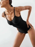 Seamless Scoop Neck Spaghetti Strap Shaping Bodysuit - Trendsi - Flyclothing LLC