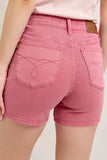 Judy Blue Pink Back Pkt Embroidery Shorts - Trendsi - Flyclothing LLC