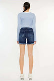Kancan Mid Rise Button Fly Denim Shorts - Trendsi - Flyclothing LLC