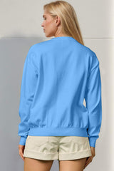 Double Take Full Size Sequin Nutcracker Long Sleeve Sweater - Trendsi - Flyclothing LLC