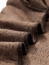 Leopard Print Puffy Bracelet Sleeve Contrast Trim Round Neck Top - Trendsi - Flyclothing LLC