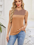 Textured Round Neck Tank - Trendsi - Flyclothing LLC