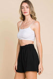 Culture Code High Waist Paper bag Shorts - Trendsi - Flyclothing LLC