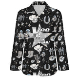 Baha Ranch Rhinestone Cowgirl Long Sleeve Blouse