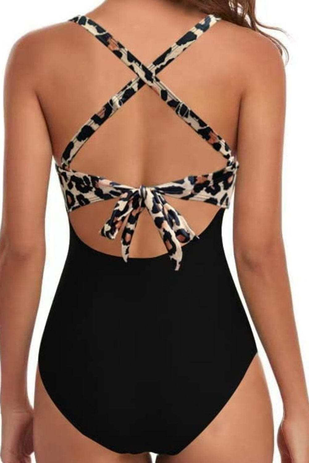 Tied Crisscross Cutout One-Piece Swimwear - Trendsi - Flyclothing LLC