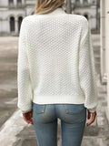 Mock Neck Long Sleeve Sweater - Trendsi - Flyclothing LLC