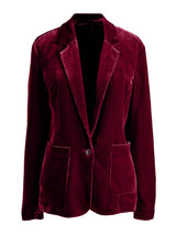 Pocketed Button Up Lapel Collar Blazer - Trendsi - Flyclothing LLC