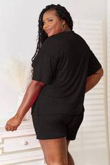 Basic Bae Full Size Soft Rayon Half Sleeve Top and Shorts Set - ShopBasicbae - Flyclothing LLC