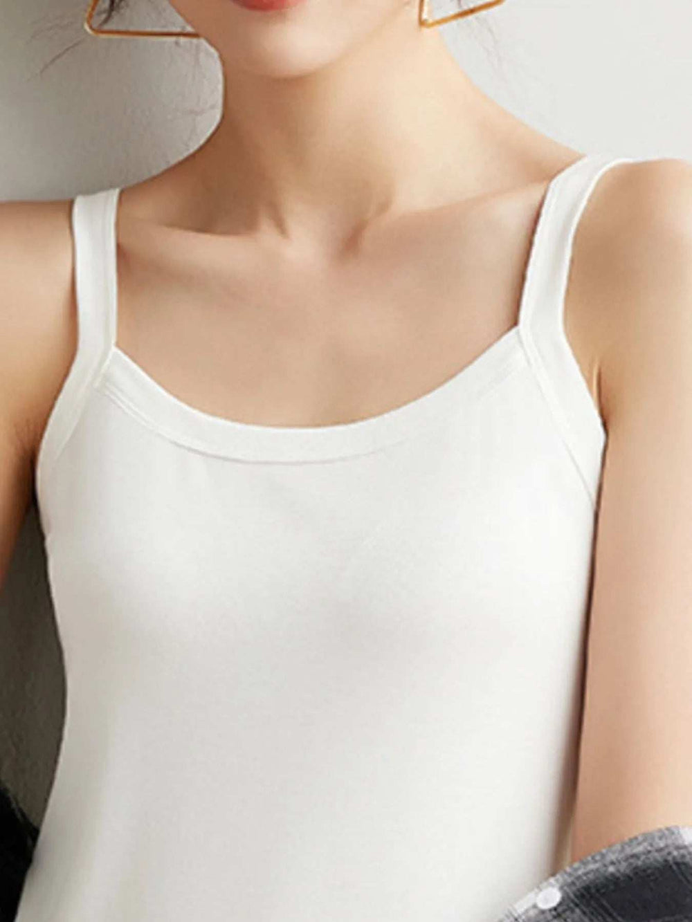 Plus Size Scoop Neck Tank Top - Trendsi - Flyclothing LLC
