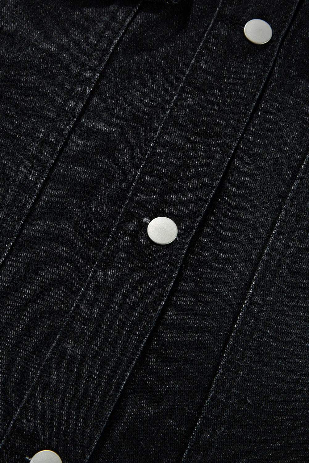 Raw Hem Button Up Denim Top - Trendsi - Flyclothing LLC