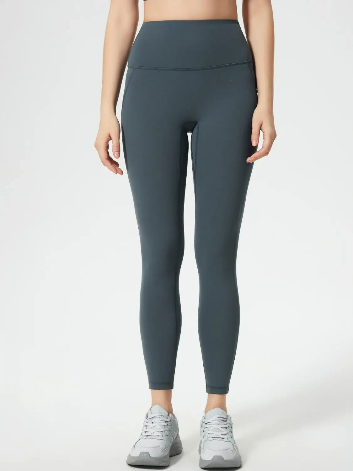 Millennia Wide Waistband Active Leggings - Trendsi - Flyclothing LLC