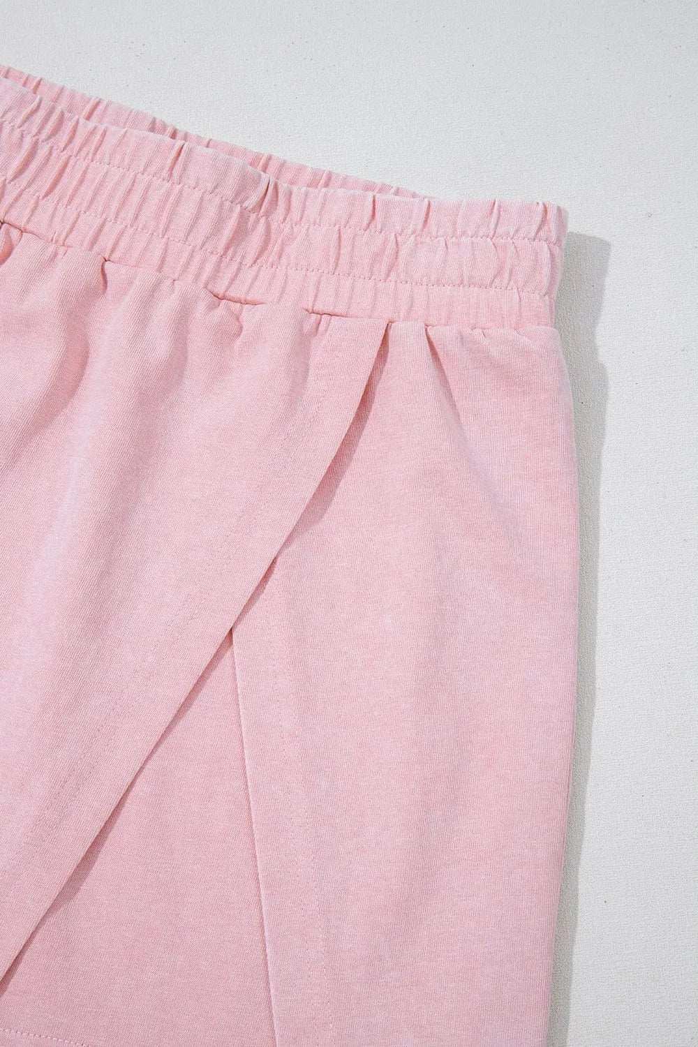 Mineral Wash Cotton Tank Top and Slit Skort Set - Trendsi - Flyclothing LLC