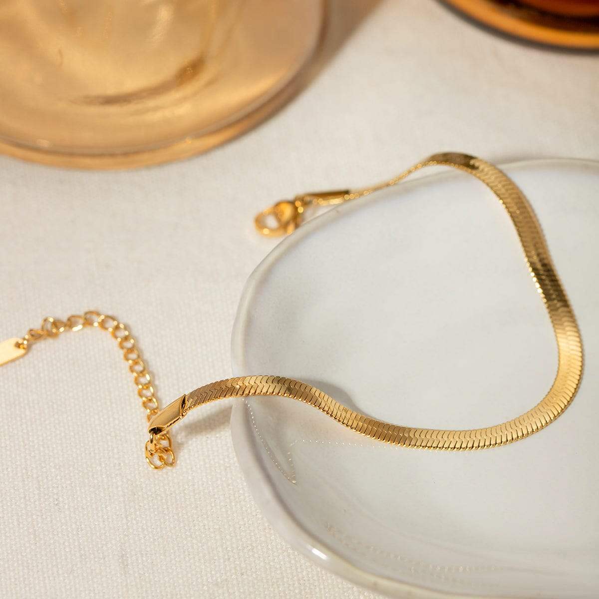 18K Gold-Plated Ankle Bracelet - Trendsi - Flyclothing LLC