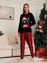 Full Size Matching Family Christmas Pajamas Set with Festive Graphic Plus Size - Trendsi - Flyclothing LLC