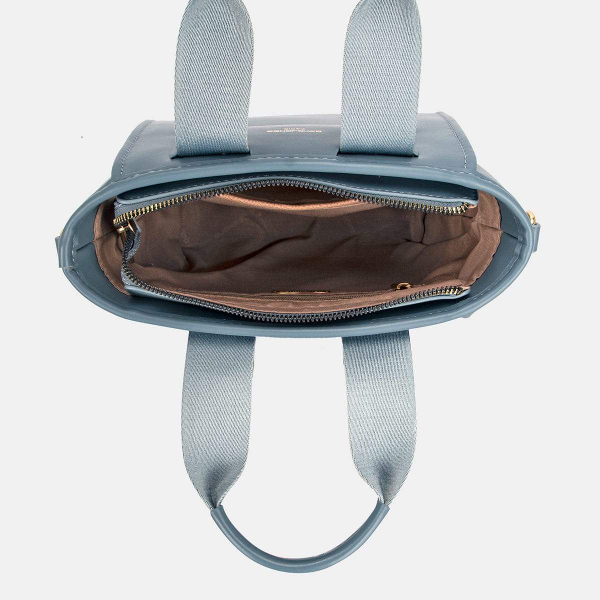 David Jones Small Handbag with Embossed Pattern Handles - Trendsi - Flyclothing LLC