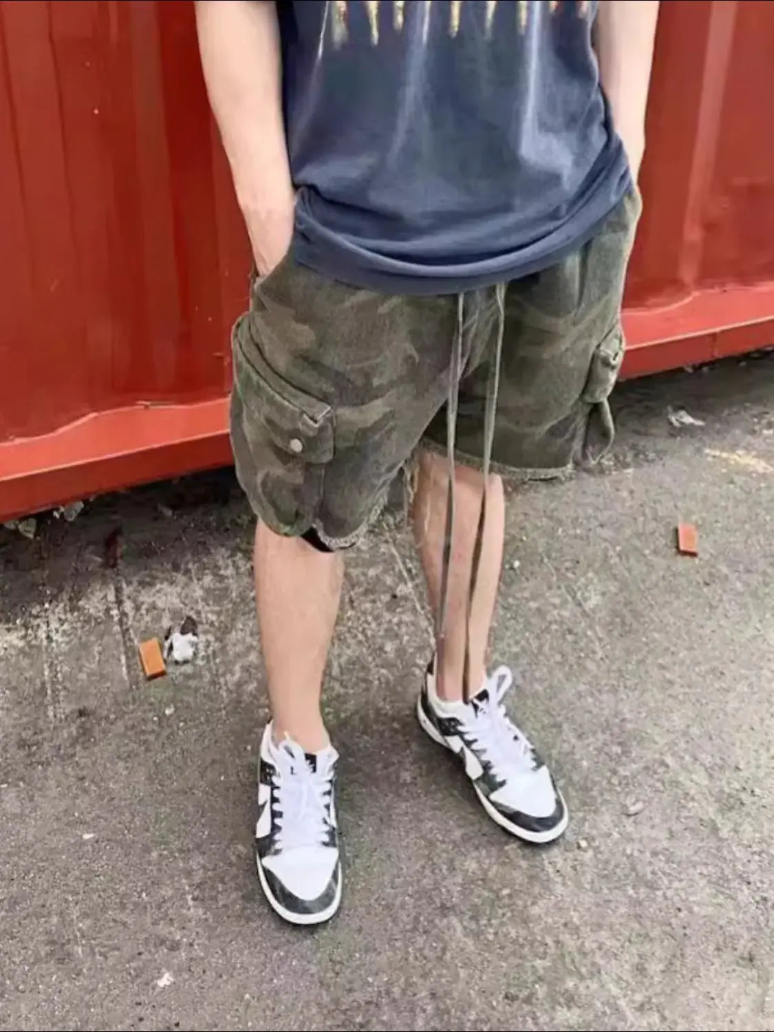 Men's Drawstring Camouflage Shorts - Trendsi - Flyclothing LLC