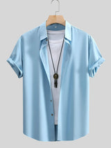 Men's Casual Short-Sleeve Shirt - Trendsi - Flyclothing LLC
