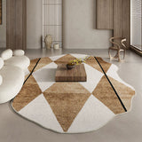 Retro Wabi-Sabi Style Soft Blanket Thickened Soundproof Carpet Easy-to-Care-For Rug