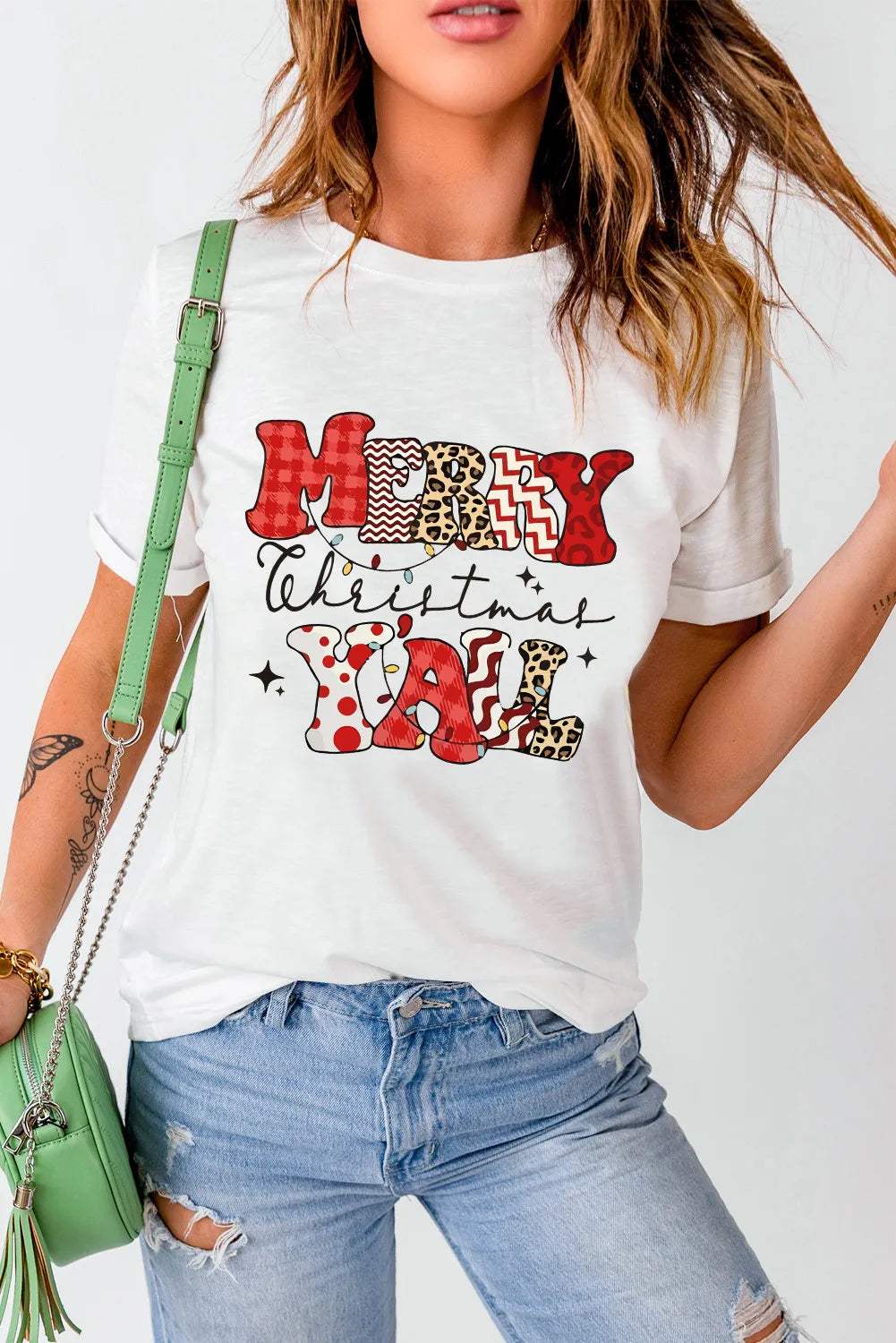 Letter Graphic Round Neck Short Sleeve T-Shirt - Trendsi - Flyclothing LLC