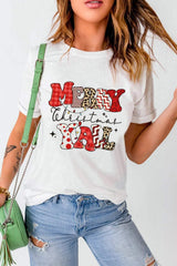 Letter Graphic Round Neck Short Sleeve T-Shirt - Trendsi - Flyclothing LLC