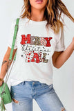 Letter Graphic Round Neck Short Sleeve T-Shirt - Trendsi - Flyclothing LLC