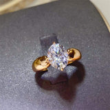 2 Carat Moissanite 925 Sterling Silver Ring - Trendsi - Flyclothing LLC