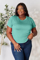 Basic Bae Full Size Round Neck Short Sleeve T-Shirt - ShopBasicbae - Flyclothing LLC