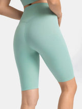 Millennia High Rise Wide Waistband Active Shorts - Trendsi - Flyclothing LLC