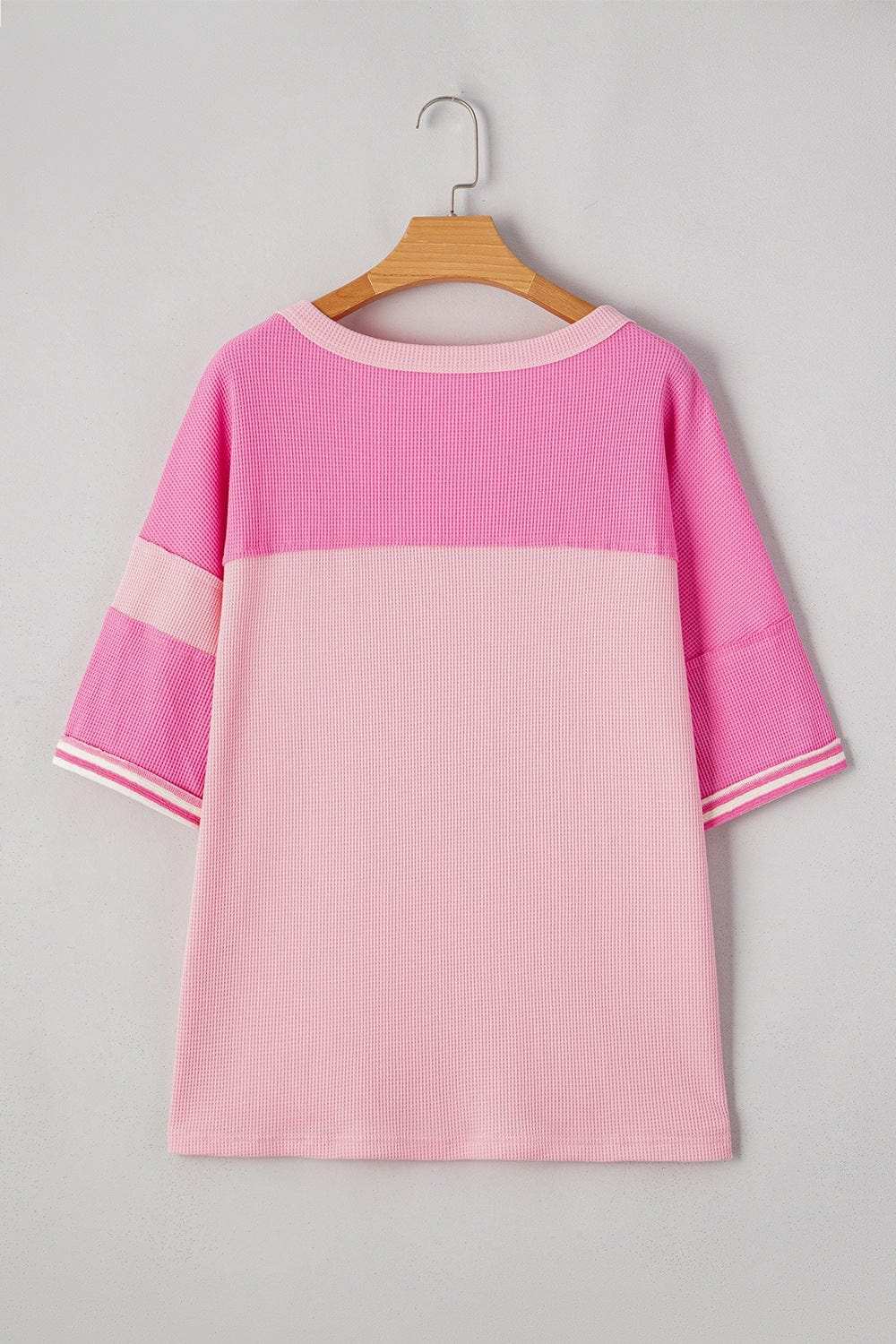 Stripe Color Block Half Sleeve T Shirt - Trendsi - Flyclothing LLC