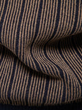 Men's Mock Neck Contrast Striped Sweater - Trendsi