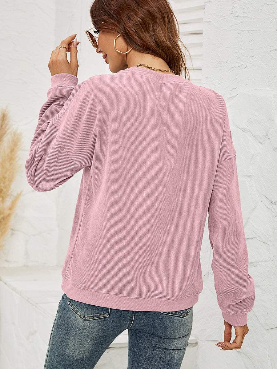 Skull Graphic Dropped Shoulder Sweatshirt - Trendsi - Flyclothing LLC
