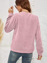 Skull Graphic Dropped Shoulder Sweatshirt - Trendsi - Flyclothing LLC