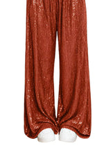 Sequin Wide-Leg Pants - Trendsi - Flyclothing LLC