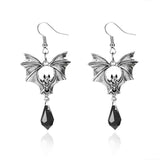 Gothic Bat Drop Earrings - Trendsi - Flyclothing LLC