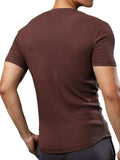 Men's Plus Size Round Neck Short Sleeve T-Shirt - Trendsi - Flyclothing LLC