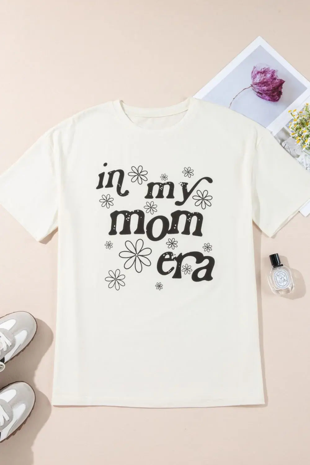 IN MY MOM ERA Round Neck Short Sleeve T-Shirt - Trendsi - Flyclothing LLC