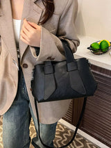 Textured Faux Leather Crossbody Bag - Trendsi - Flyclothing LLC