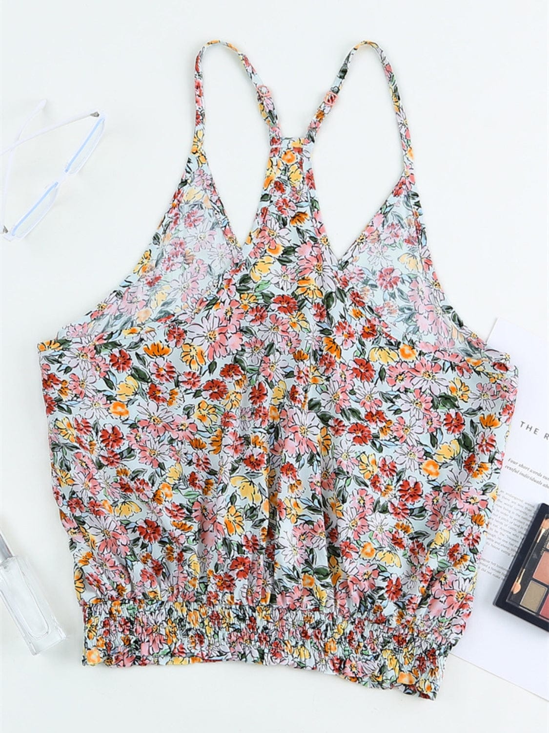 Floral Surplice Cami - Trendsi